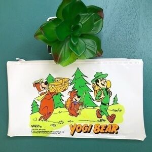 Yogi Bear Pencil Case Boo Boo Ranger Smith Graphic Vintage 1991 Hanna Barbera